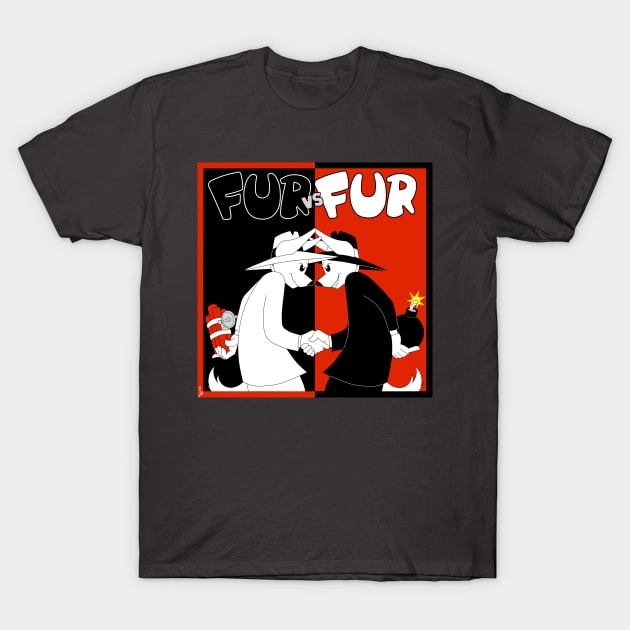 FUR vs FUR T-Shirt by JorgeWolfdog01